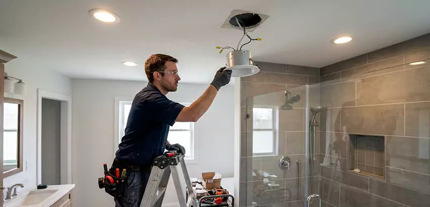 Bathroom and Shower Recessed Lighting Installation in Hixson